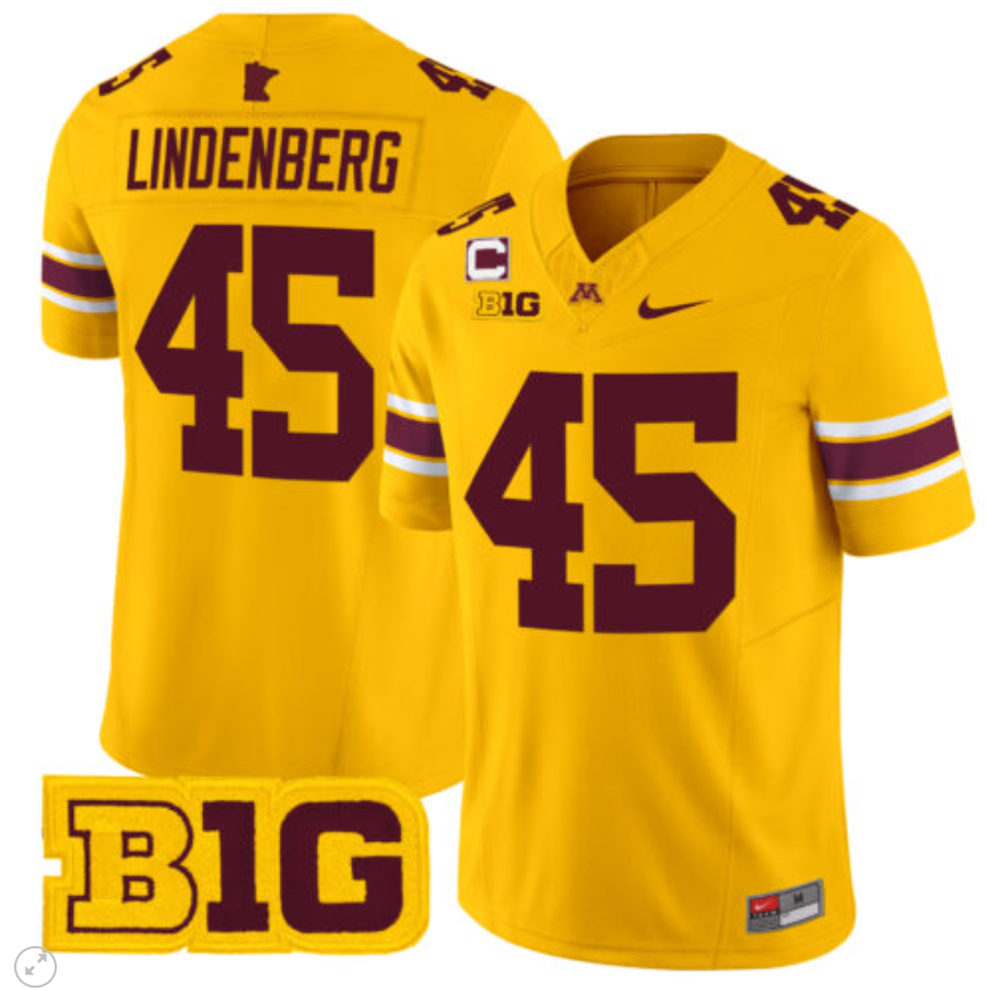 Cody Lindenberg Jersey #45 Minnesota Golden Gophers Vapor Limited Football All Stitched - Image 3
