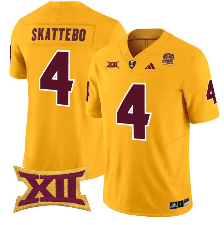 Cam Skattebo Jersey #4 Arizona State Sun Devils Vapor Limited College Football Alternate - Image 5