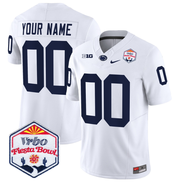 Custom Penn State Nittany Lions Jersey 2024 Fiesta Bowl Patch Vapor Football Alternate - Image 4