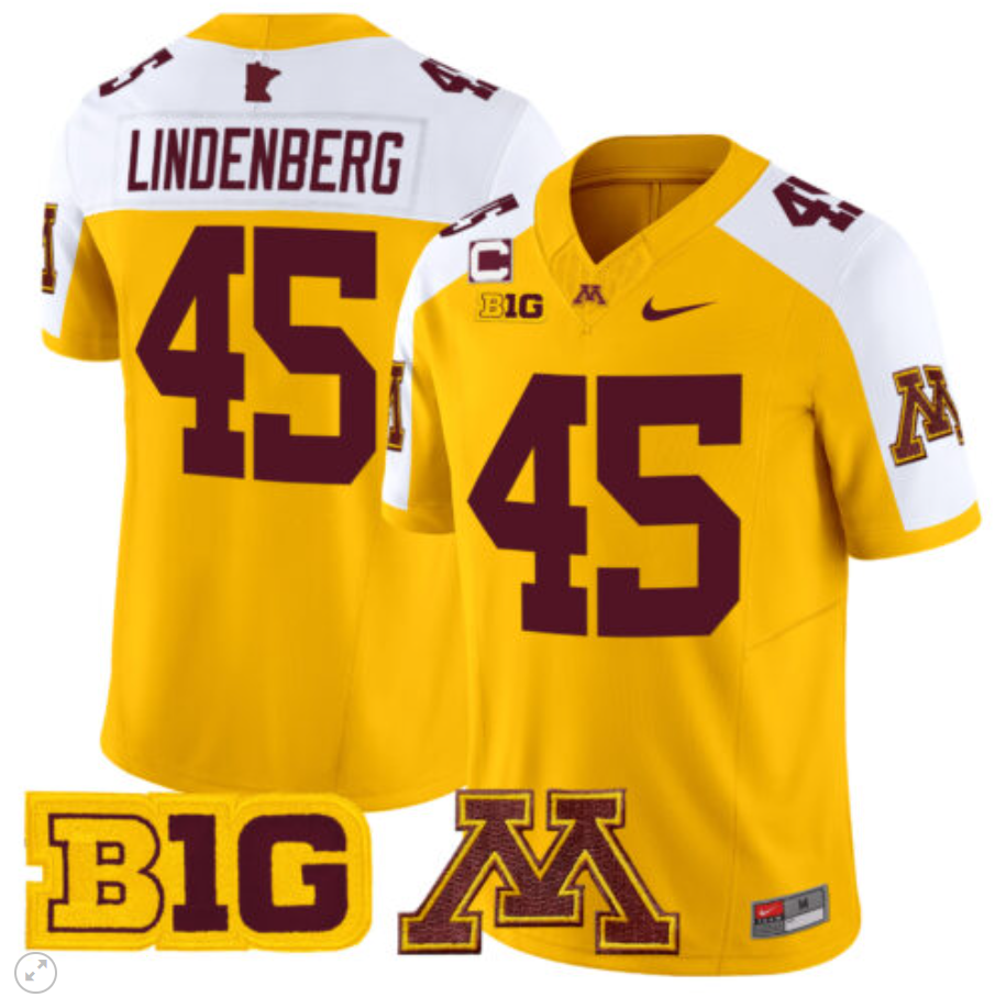 Cody Lindenberg Jersey #45 Minnesota Golden Gophers Vapor Limited Football All Stitched - Image 4