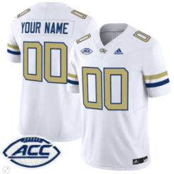 Alternative view of Custom Georgia Tech Yellow Jackets Jersey Name and Number Vapor Limited Football Alternate