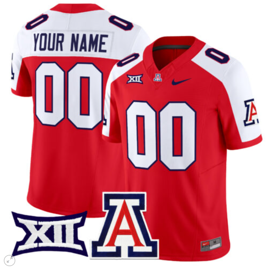 Custom Arizona Wildcats Jersey Name and Number Vapor Limited Football Alternate - Image 4