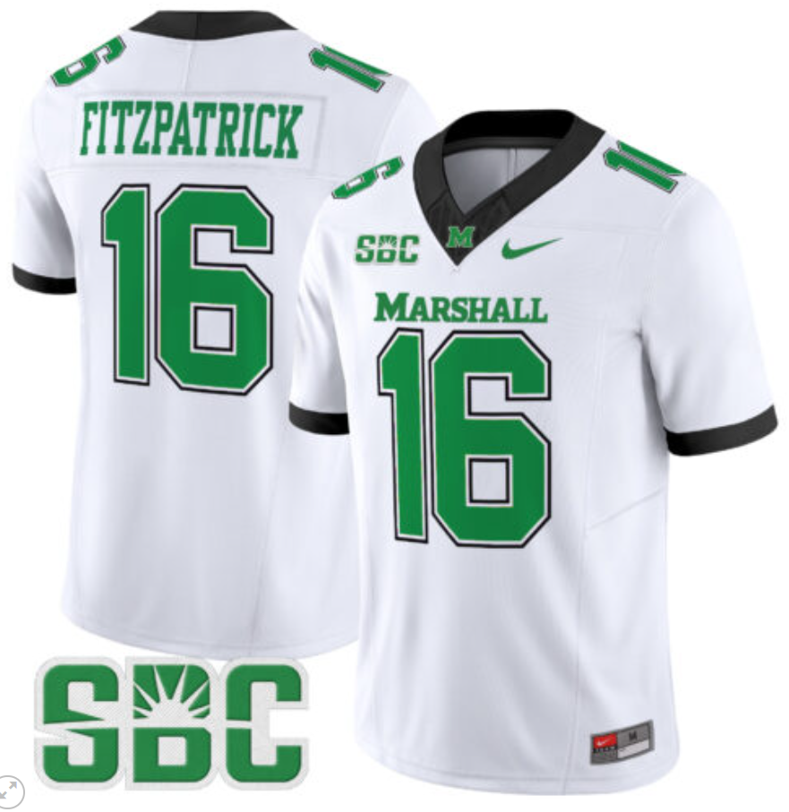 Christian Fitzpatrick Jersey #11 Marshall Thundering Herd Vapor Limited Football All Stitched Alternate - Image 2