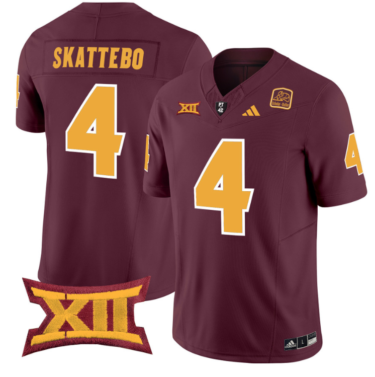 Cam Skattebo Jersey #4 Arizona State Sun Devils Vapor Limited College Football Alternate - Image 3