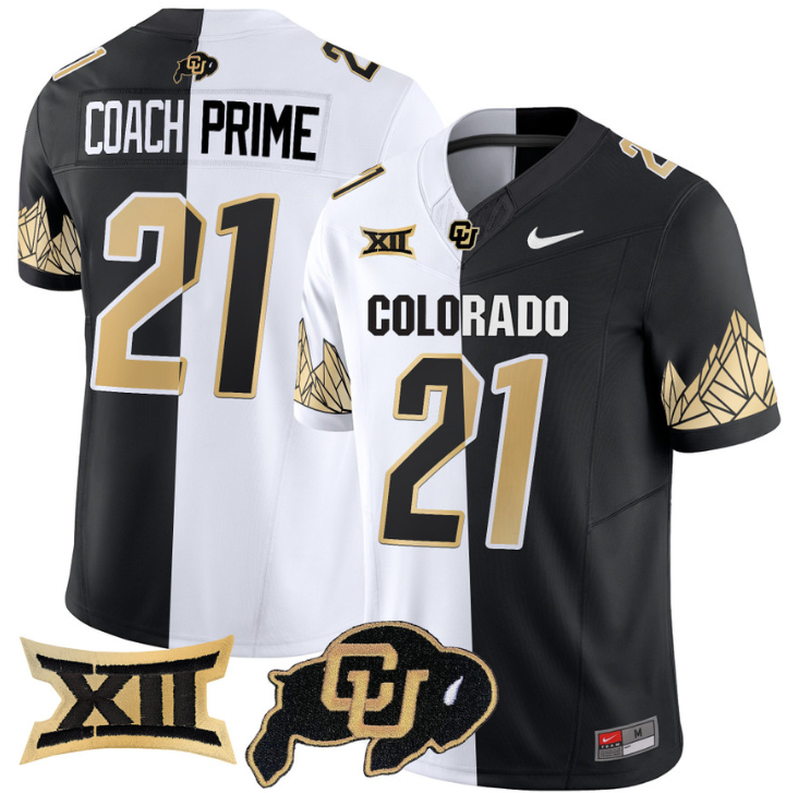 Coach Prime Jersey #21 Colorado Buffaloes Vapor Limited Football All Stitched - Image 5