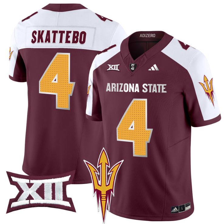 Cam Skattebo Jersey #4 Arizona State Sun Devils 2024 Vapor Limited Alternate Stitched - Image 3