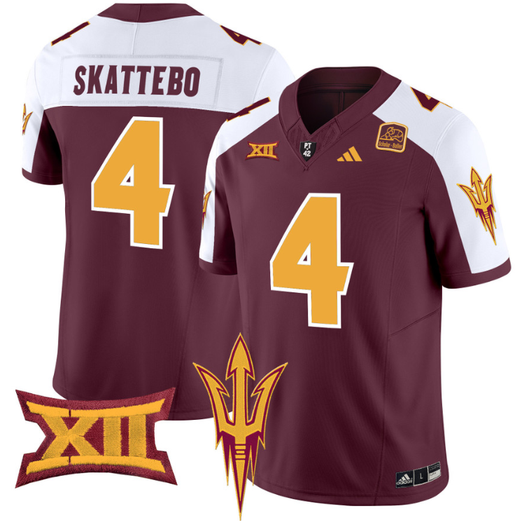 Cam Skattebo Jersey #4 Arizona State Sun Devils Vapor Limited College Football Alternate - Image 4