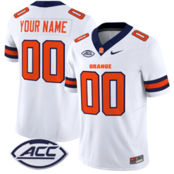 Alternative view of Custom Syracuse Orange Jersey Name and Number Vapor Limited College Football Stitched Alternate