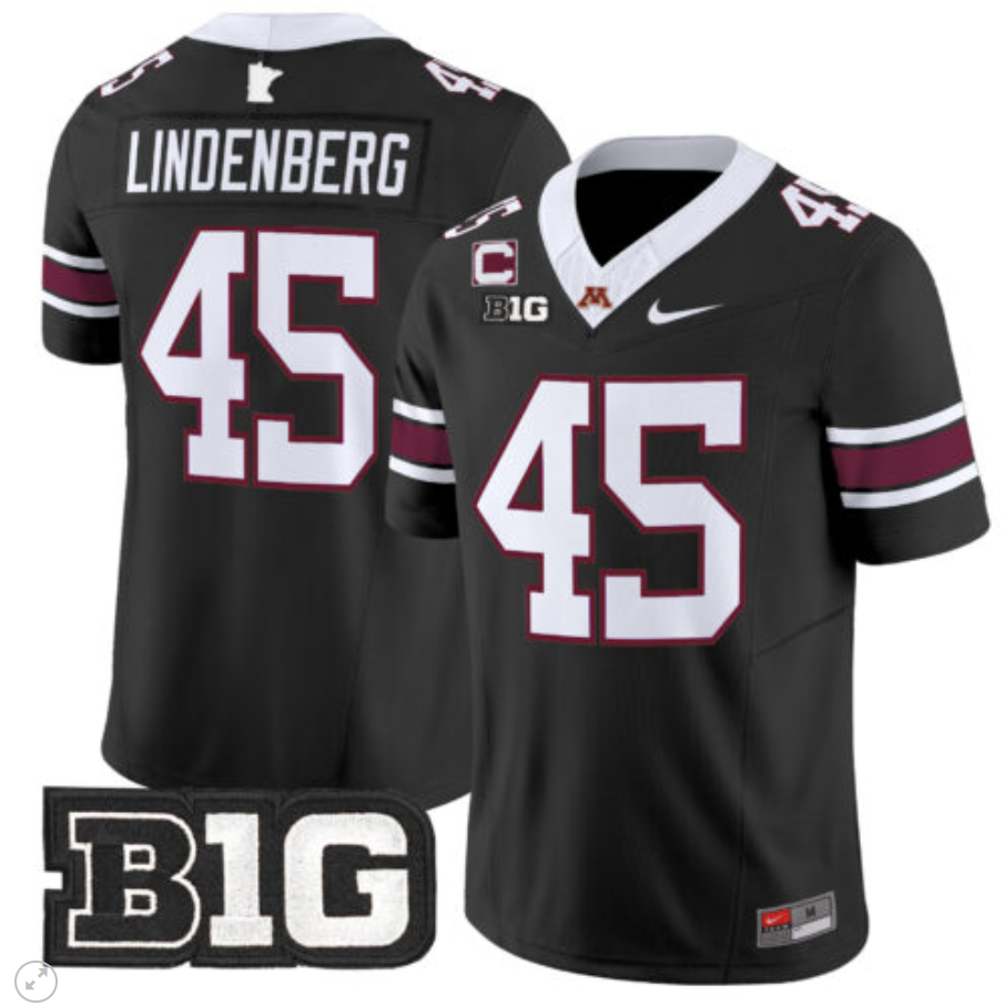 Cody Lindenberg Jersey #45 Minnesota Golden Gophers Vapor Limited Football All Stitched
