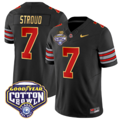 CJ Stroud Jersey #7 Ohio State 'Heritage Stripe' Cotton Bowl Football Stitched