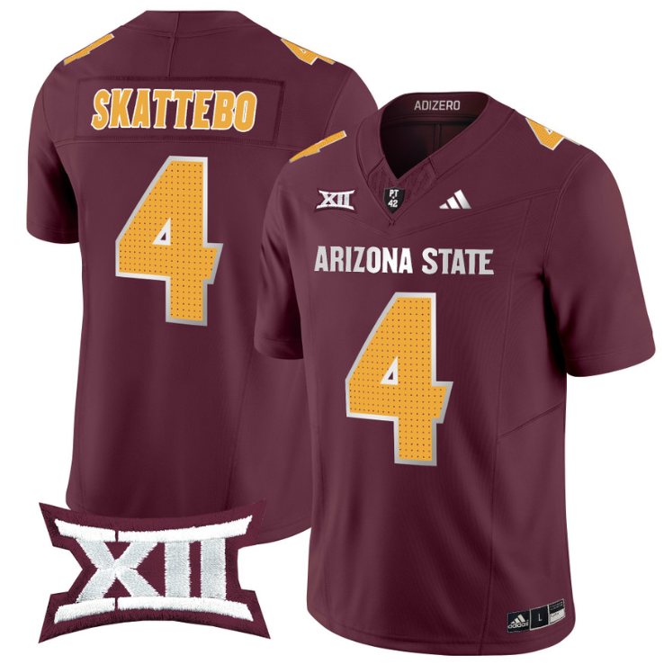Cam Skattebo Jersey #4 Arizona State Sun Devils 2024 Vapor Limited Alternate Stitched - Image 2