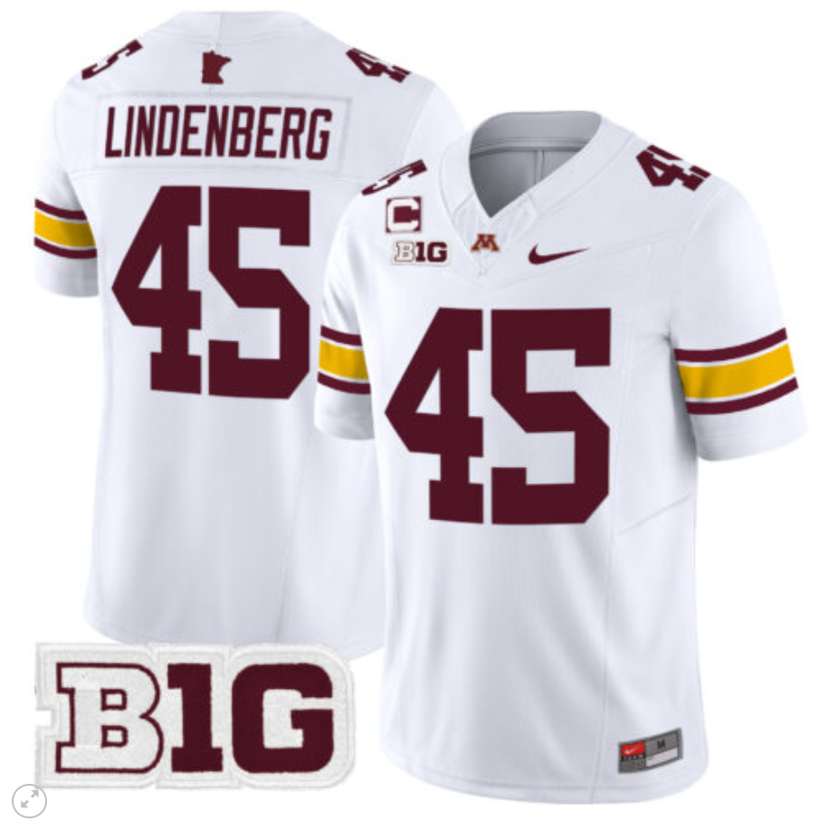 Cody Lindenberg Jersey #45 Minnesota Golden Gophers Vapor Limited Football All Stitched - Image 5