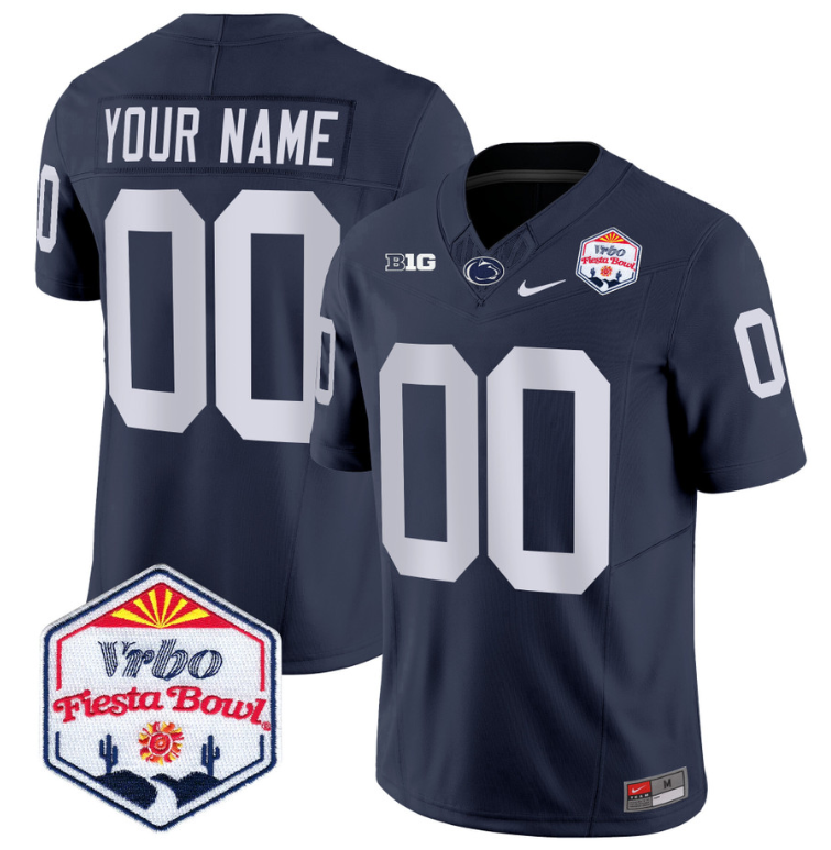 Custom Penn State Nittany Lions Jersey 2024 Fiesta Bowl Patch Vapor Football Alternate - Image 2