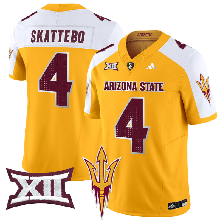 Cam Skattebo Jersey #4 Arizona State Sun Devils 2024 Vapor Limited Alternate Stitched - Image 5