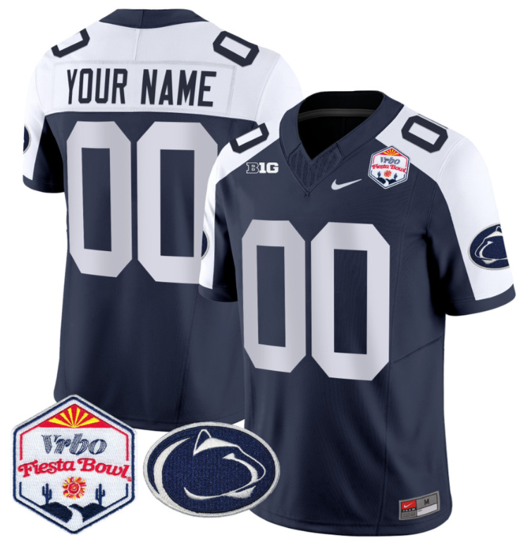 Custom Penn State Nittany Lions Jersey 2024 Fiesta Bowl Patch Vapor Football Alternate - Image 3