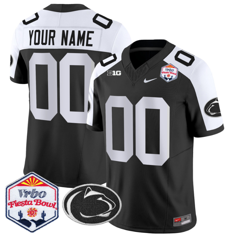 Custom Penn State Nittany Lions Jersey 2024 Fiesta Bowl Patch Vapor Football Alternate