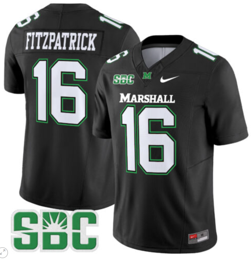 Christian Fitzpatrick Jersey #11 Marshall Thundering Herd Vapor Limited Football All Stitched Alternate - Image 5