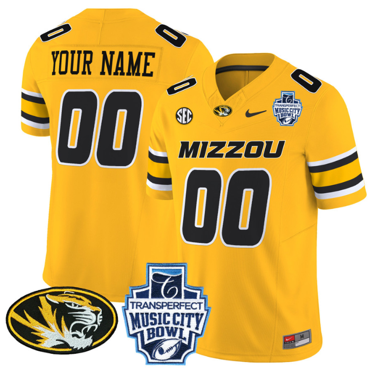 Custom Missouri Tigers Jersey 2024 Music City Bowl Football Alternate - Image 3
