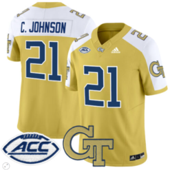 Calvin Johnson Jersey #21 Georgia Tech Yellow Jackets Vapor Limited Football Alternate