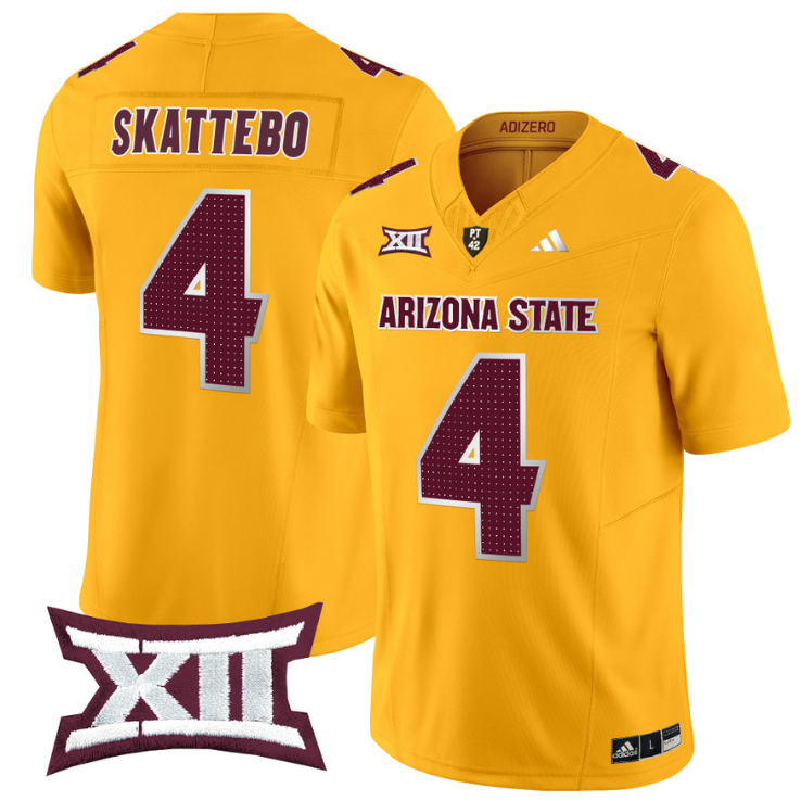 Cam Skattebo Jersey #4 Arizona State Sun Devils 2024 Vapor Limited Alternate Stitched - Image 4