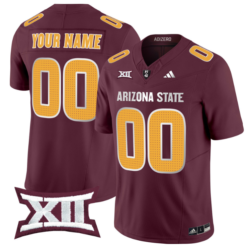 Alternative view of Custom Arizona State Sun Devils Jersey Name, Number 2024 Vapor Limited Stitched Alternate