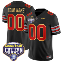 Custom Ohio State Jersey 'Heritage Stripe' Cotton Bowl Patch Football Stitched