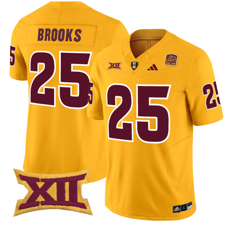 DeCarlos Brooks Jersey #25 Arizona State Sun Devils Vapor Limited College Football Alternate - Image 5