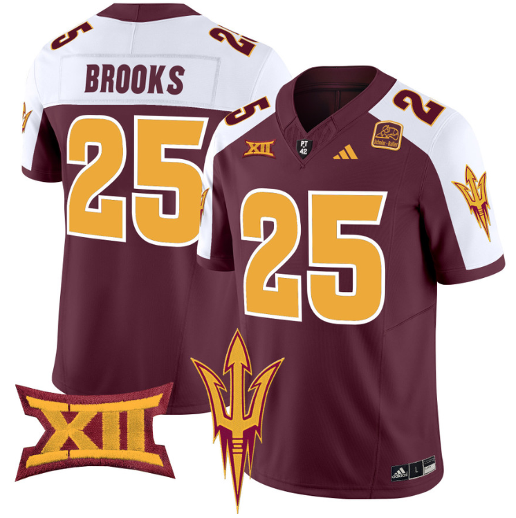 DeCarlos Brooks Jersey #25 Arizona State Sun Devils Vapor Limited College Football Alternate - Image 4