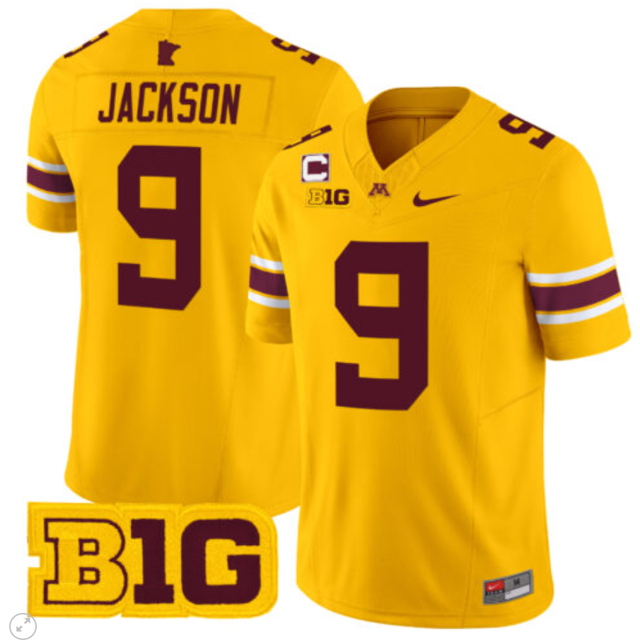 Daniel Jackson Jersey #9 Minnesota Golden Gophers Vapor Limited Football All Sitched - Image 5