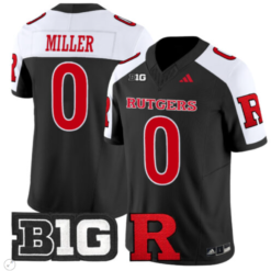 Dymere Miller Jersey #0 Rutgers Scarlet Knights Vapor Limited Football Stitched Alternate
