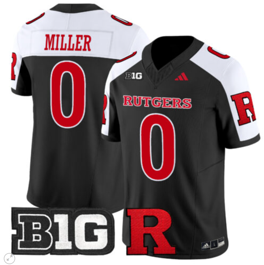 Dymere Miller Jersey #0 Rutgers Scarlet Knights Vapor Limited Football Stitched Alternate
