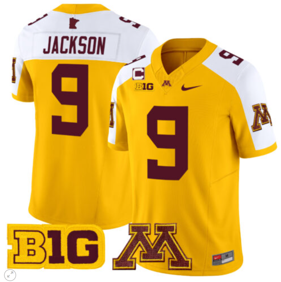 Daniel Jackson Jersey #9 Minnesota Golden Gophers Vapor Limited Football All Sitched - Image 6