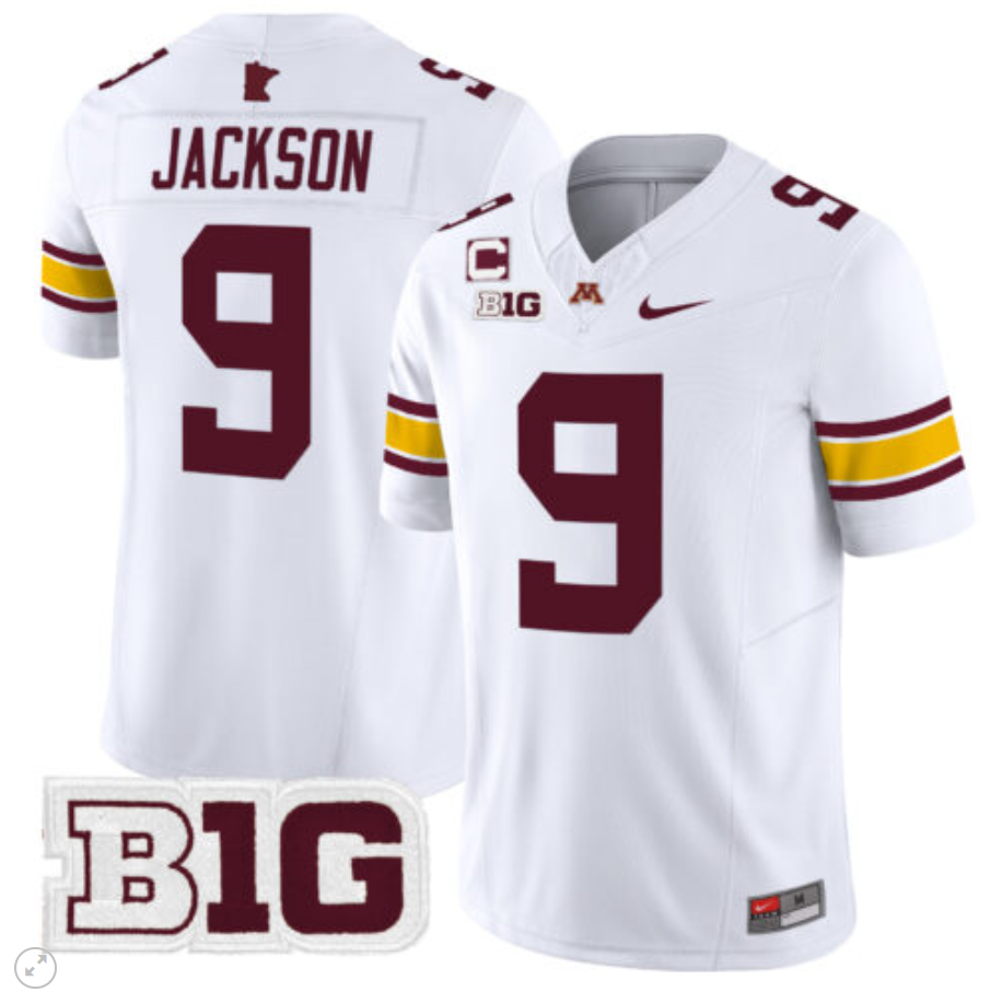Daniel Jackson Jersey #9 Minnesota Golden Gophers Vapor Limited Football All Sitched - Image 2