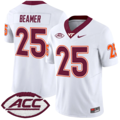 Alternative view of Frank Beamer Jersey #25 Virginia Tech Hokies Vapor Limited College Football Stitched Alternate