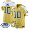 Haynes King Jersey #10 Georgia Tech Yellow Jackets Vapor Limited Football Alternate