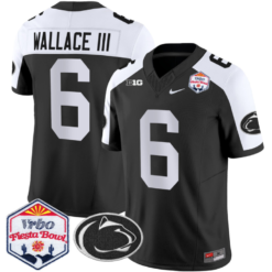Harrison Wallace III Jersey #6 Penn State 2024 Fiesta Bowl Patch Football Alternate
