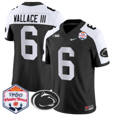 Harrison Wallace III Jersey #6 Penn State 2024 Fiesta Bowl Patch Football Alternate