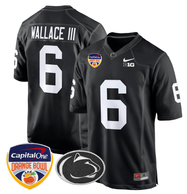 Harrison Wallace III Jersey #6 Custom Penn State Orange Bowl Alternate Football - Image 5