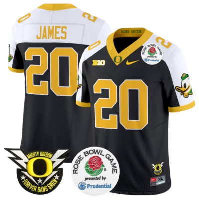 Jordan James Jersey #20 Oregon Ducks Football 2024 Rose Bowl Alternate