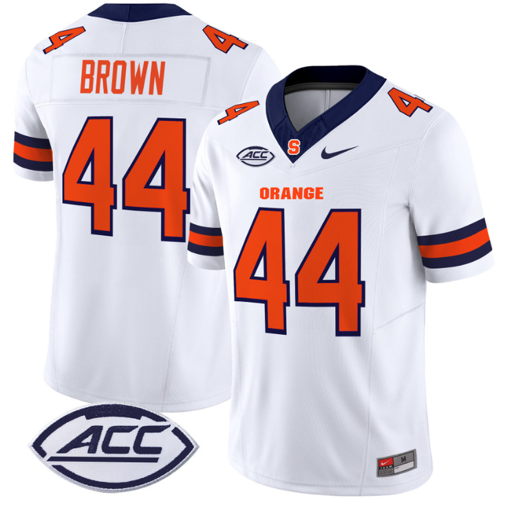 Jim Brown Jersey #44 Syracuse Orange Vapor Limited College Football Stitched Alternate - Image 2