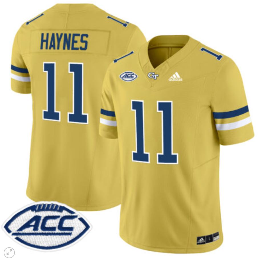 Jamal Haynes Jersey #11 Georgia Tech Yellow Jackets Vapor Limited Football Alternate All Stitched - Image 4