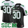 Jaden Yates Jersey #30 Marshall Thundering Herd Vapor Limited Football All Sitched Alternate