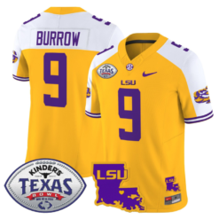 Joe Burrow Jersey #9 LSU Tigers 2024 Texas Bowl Football Stitched Alternate