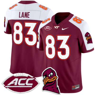 Jaylin Lane Jersey #83 Virginia Tech Hokies Vapor Limited College Football Stitched Alternate