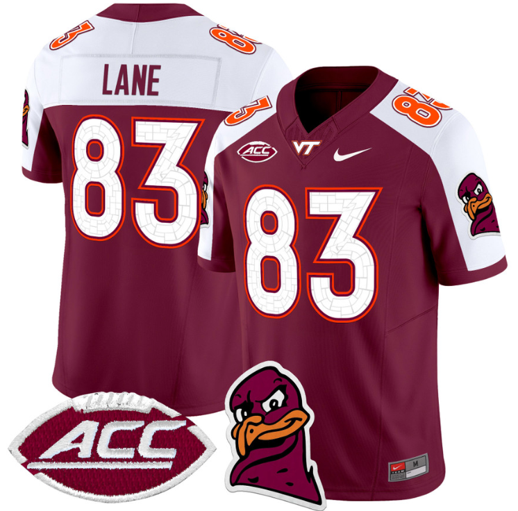 Jaylin Lane Jersey #83 Virginia Tech Hokies Vapor Limited College Football Stitched Alternate