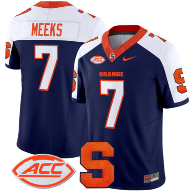 Jackson Meeks Jersey #7 Syracuse Orange Vapor Limited College Football All Stitched Alternate