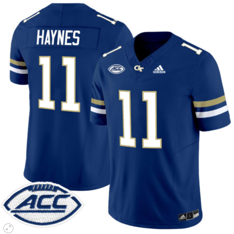 Jamal Haynes Jersey #11 Georgia Tech Yellow Jackets Vapor Limited Football Alternate All Stitched - Image 2