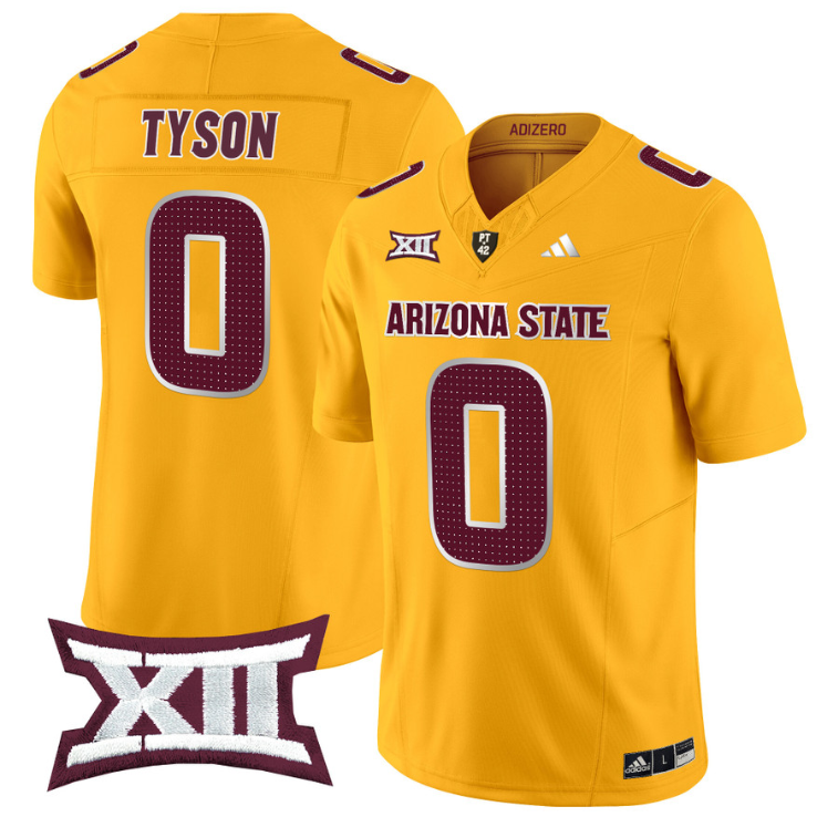 Jordyn Tyson Jersey #0 Arizona State Sun Devils 2024 Vapor Limited Stitched Alternate - Image 4