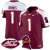 Kyron Drones Jersey #1 Virginia Tech Hokies Vapor Limited College Football Stitched Alternate