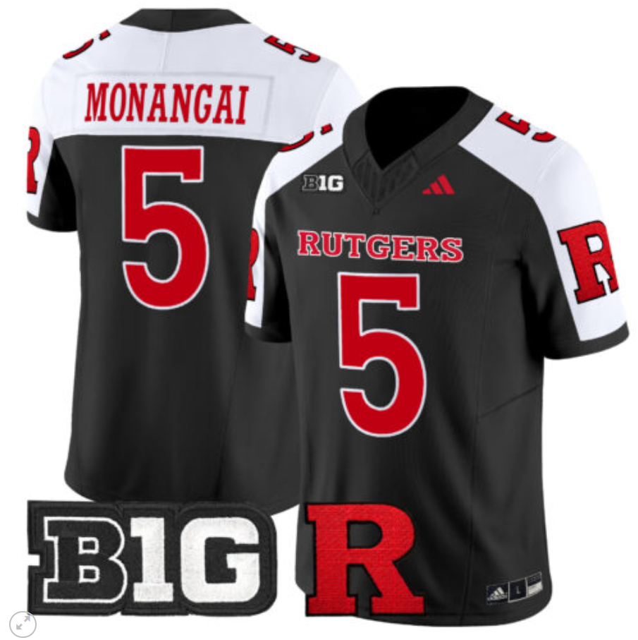 Kyle Monangai Jersey #5 Rutgers Scarlet Knights Vapor Limited Football Stitched Alternate